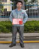 7月份质量标兵电焊班蔡斌